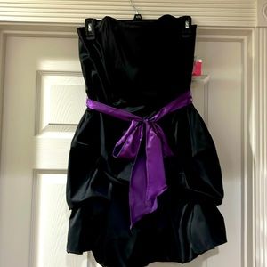 “Wishes Wishes Wishes” elegant black junior P.M. min dress